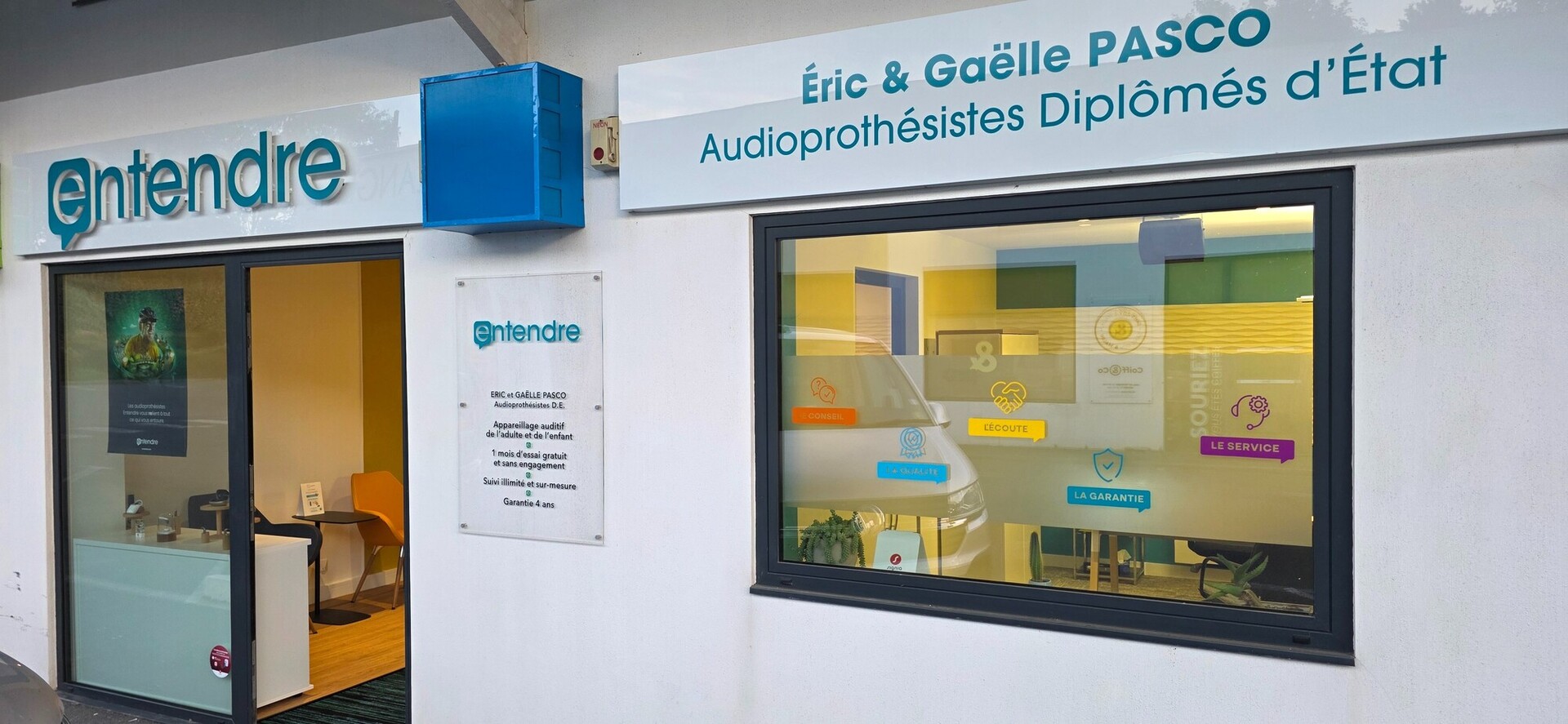 Photo Audioprothésiste Entendre Eric et Gaelle Pasco